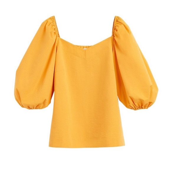 CUYANA seersucker balloon sleeve top - Picture 4 of 8